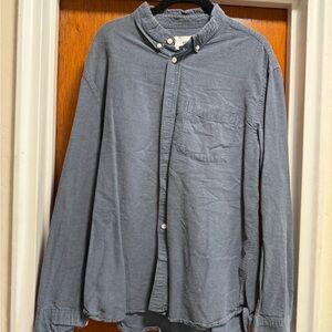 H&M Casual Gray Button-Down Shirt